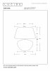 Dekoracyjna lampka stołowa ceramiczna podstawa z bawełnianym abażurem owalna nowoczesna na komodę DAVINA 47512/81/43 LUCIDE